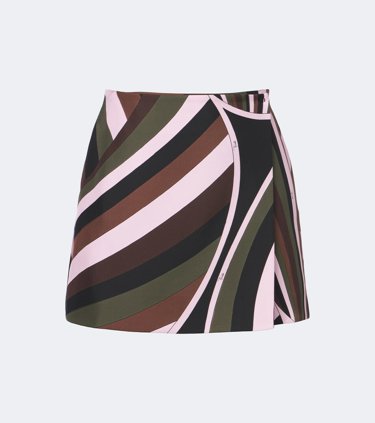 Pucci Iride silk twill wrap skirt