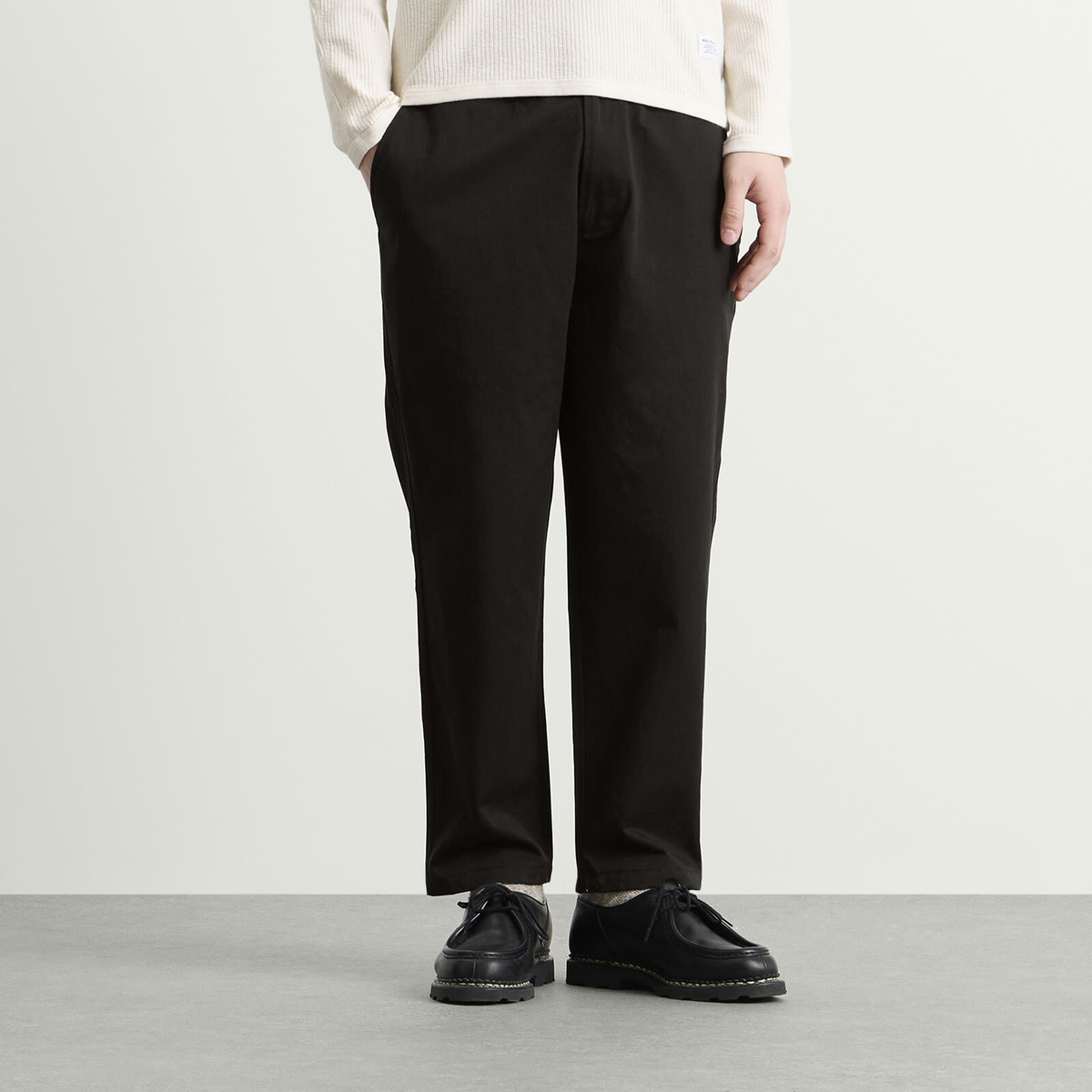 Universal Works Men's Twill Hi Water Trousers in Black