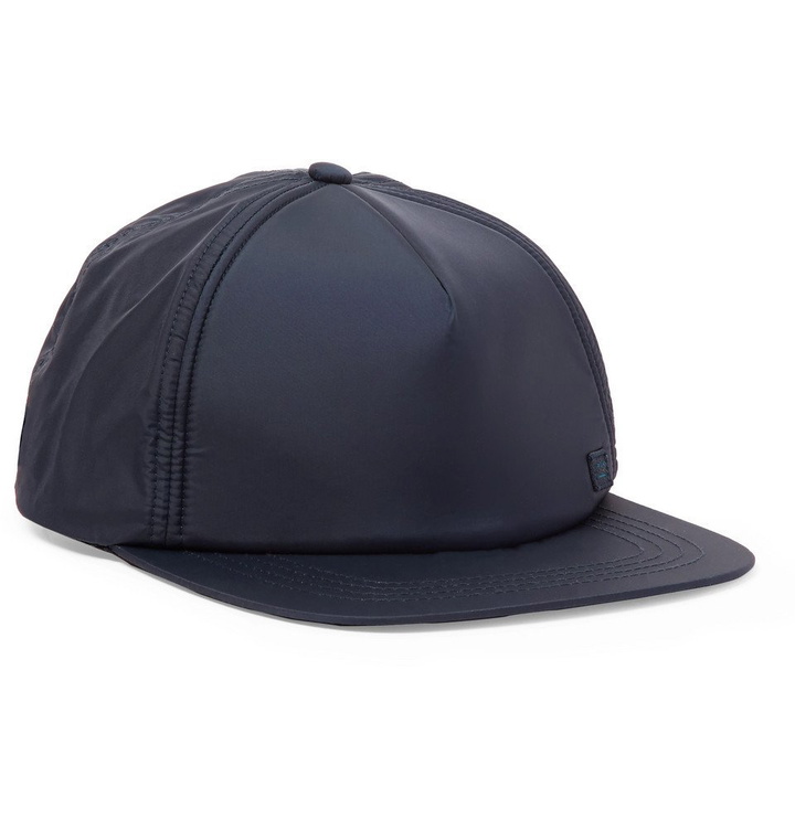 Photo: Acne Studios - Covia Logo-Appliquéd Nylon Baseball Cap - Men - Midnight blue