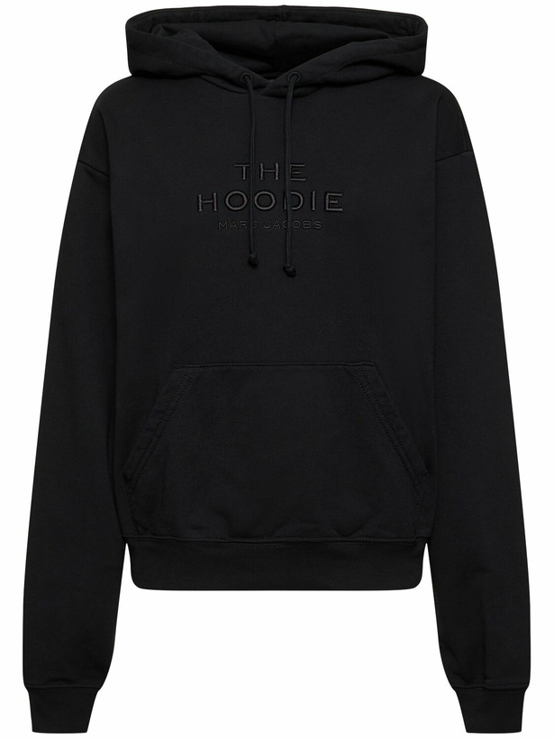 Photo: MARC JACOBS The Hoodie Logo Cotton Sweatshirt