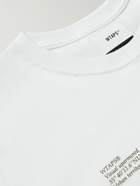WTAPS - System Logo-Print Cotton-Jersey T-Shirt - White