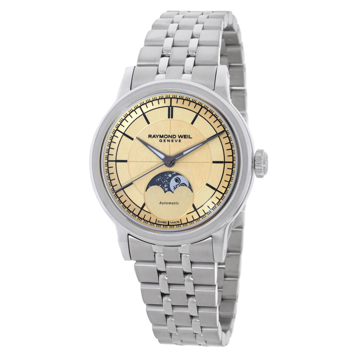 Photo: Raymond Weil Millesime Automatic Moon Phase Watch 2145-ST-10001