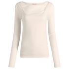 Fruity Booty Women's Double Layer Long Sleeve Top in Cream