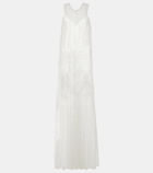Norma Kamali Embellished mesh gown