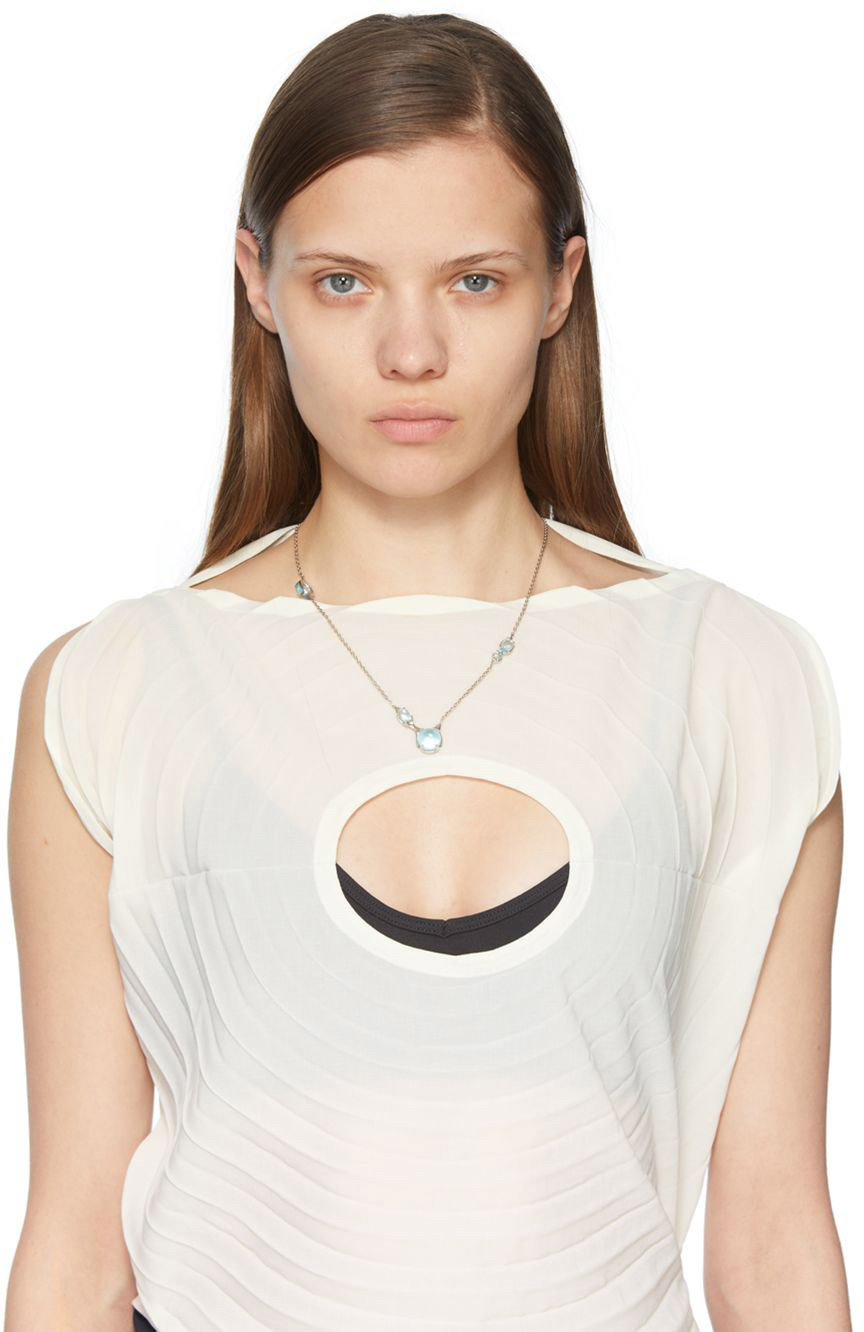 Alan Crocetti SSENSE Exclusive Silver Droplet Sky Necklace