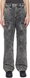 OUAT Black Cargo Jeans
