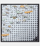 Prada Printed silk twill scarf
