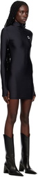 Coperni Black High Neck Minidress