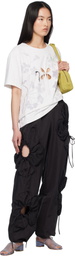 J.Kim White Embroidery Scheme Petal T-shirt