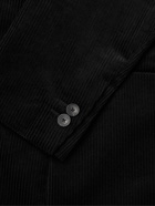Mr P. - Double-Breasted Cotton and Cashmere-Blend Corduroy Blazer - Black