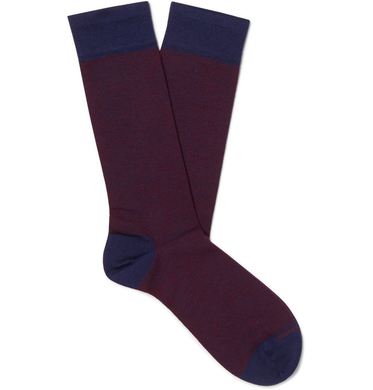 Marcoliani - Birdseye Merino Wool-Blend Socks - Red