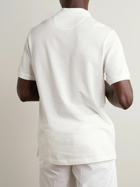 Brioni - Cotton-Piqué Polo Shirt - White