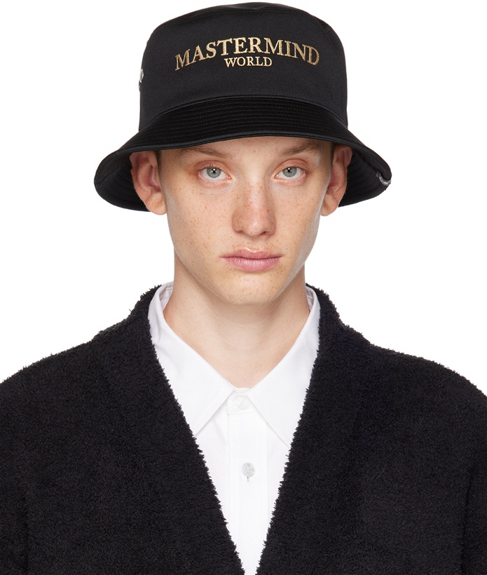 Photo: mastermind WORLD Black Embroidered Bucket Hat