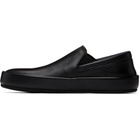 Marsèll Black Cassapelle Leather Slip On Sneakers