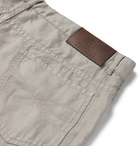 Brunello Cucinelli - Linen and Cotton-Blend Trousers - Gray