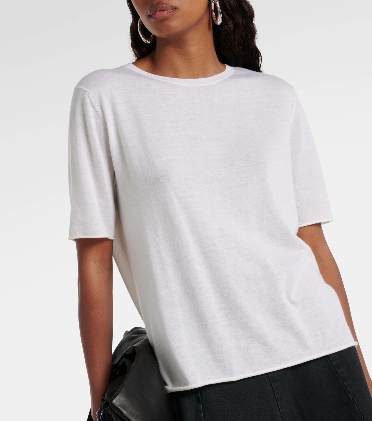 Tシャツ・カットソー Lisa Yang White Ari Cashmere T-Shirt Lisa Yang Ari cashmere T-shirt Lisa Yang
