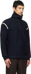 Maison Margiela Brown Elbow Patch Sweater