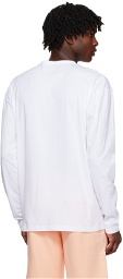 Maison Kitsuné White Fox Head Long Sleeve T-Shirt