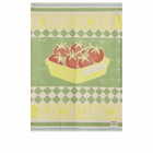 Damson Madder Women's Nonna House - Set Of Two Tea Towels in Yellow/Green 