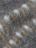 Altea - Fair Isle Brushed Jacquard-Knit Sweater - Gray
