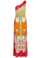 LA Double J Clingy Roy Printed Stretch-jersey Maxi Dress Multicoloured