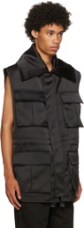 AMI Paris Black Polyester Vest