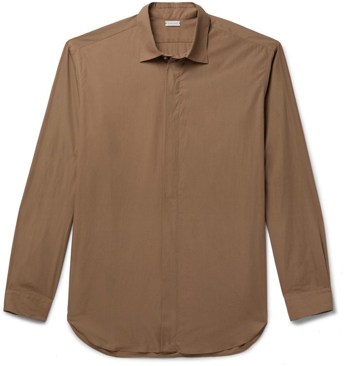 Photo: Caruso - Cutaway-Collar Cotton Shirt - Brown