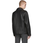 Boss Black Leather Mupton Jacket
