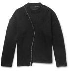 Isabel Benenato - Asymmetric Knitted Sweater - Black