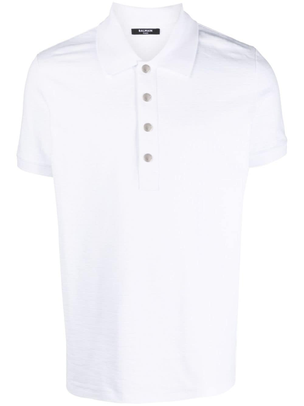 Photo: BALMAIN - Cotton Polo Shirt