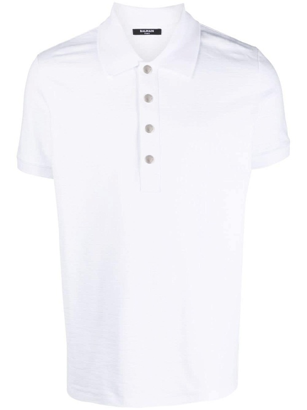 Photo: BALMAIN - Cotton Polo Shirt