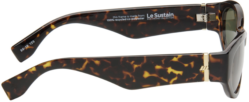 Le Specs Tortoiseshell Polywrap Sunglasses Le Specs