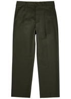 NN07 Ivan Straight-leg Cotton-blend Trousers Khaki