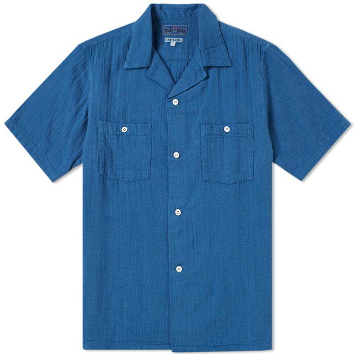 Photo: Blue Blue Japan Double Gauze Shirt Blue