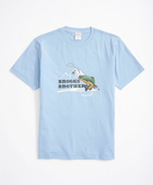 Brooks Brothers Men's Fish Graphic T-Shirt | Light Blue