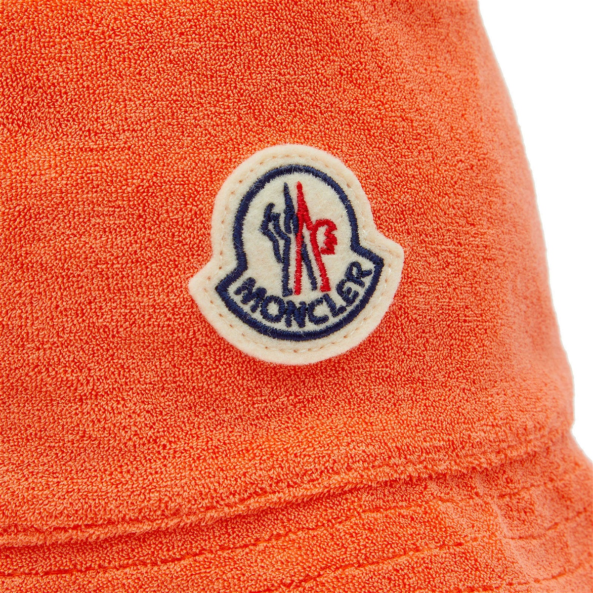 Moncler Women's Logo Bucket Hat in Orange Moncler