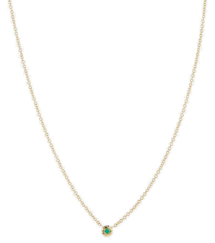 Photo: Octavia Elizabeth Nesting Gem 18kt gold necklace with emerald