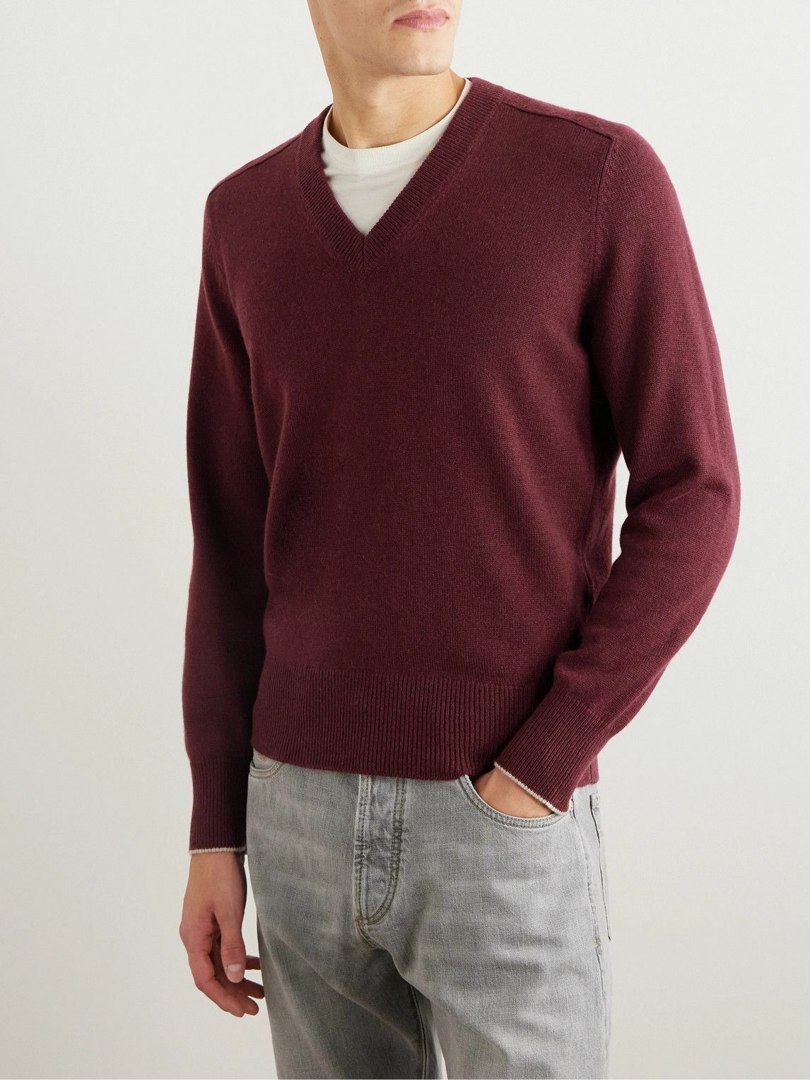 Brunello Cucinelli - Cashmere Sweater - Burgundy