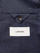 Lardini - Slim-Fit Puppytooth Stretch-Wool Suit Jacket - Blue
