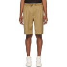 CMMN SWDN Beige Jayson Double Pleat Shorts