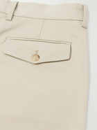 Paul Smith - Tapered Organic Cotton-Blend Twill Chinos - Neutrals