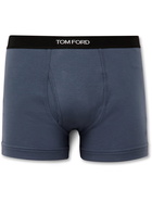 TOM FORD - Stretch-Cotton Boxer Briefs - Blue