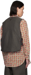 Engineered Garments Brown Flap Pocket Vest