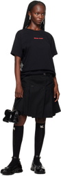 Simone Rocha Black Pleated Miniskirt