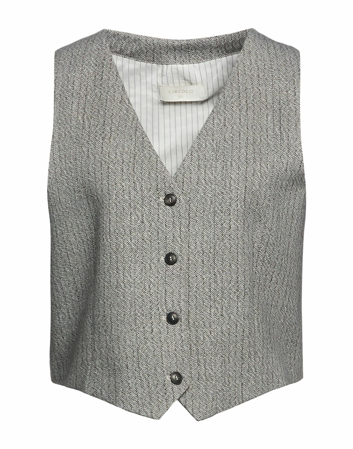 Circolo 1901 Womens Tailored Vest in Grey