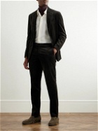 De Petrillo - Straight-Leg Cotton Corduroy Suit Trousers - Brown