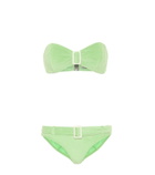 Lisa Marie Fernandez - Buckle bandeau terrycloth bikini