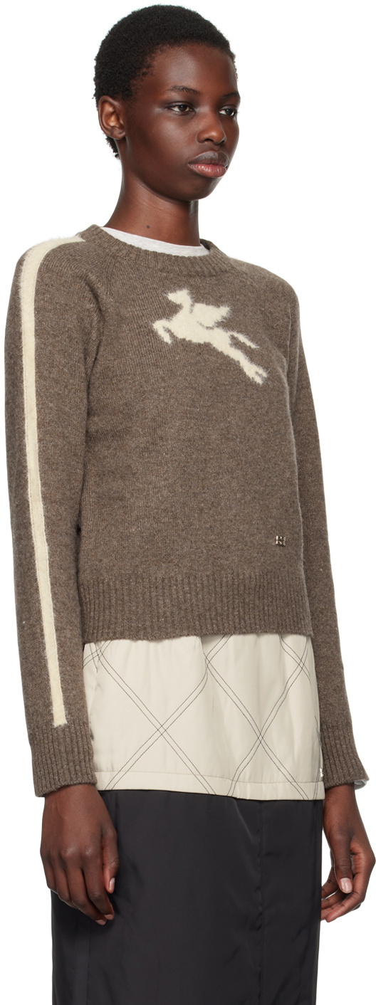 Kijun Brown Merino Wool Sweater.