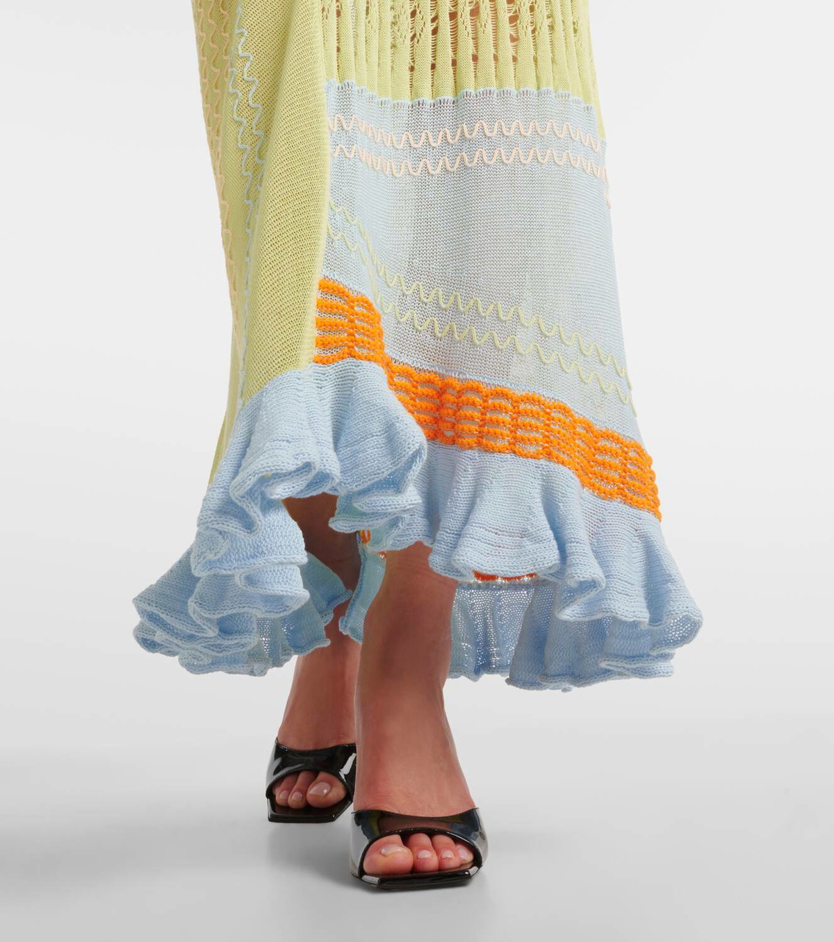 Roberta Einer Bianca one-shoulder cotton maxi dress