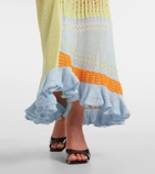 Roberta Einer Bianca one-shoulder cotton maxi dress